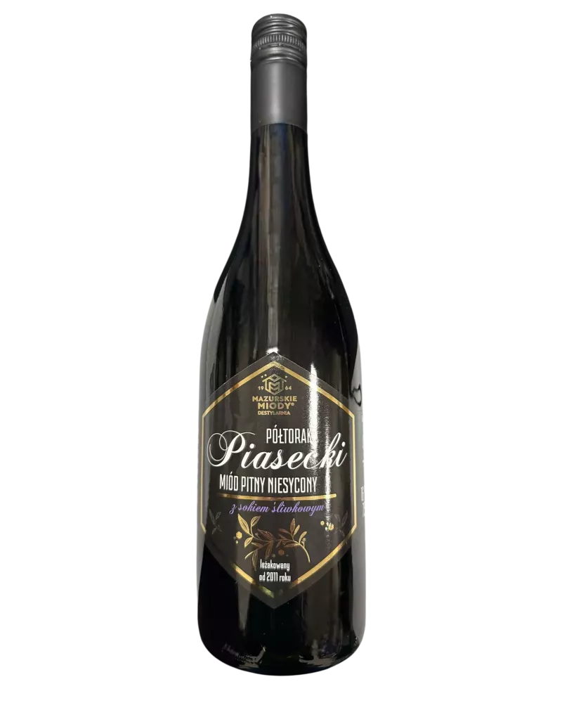 Piasecki Półtorak 0,75 L – luksusowy miód pitny o wyjątkowej słodyczy i głębi smaku