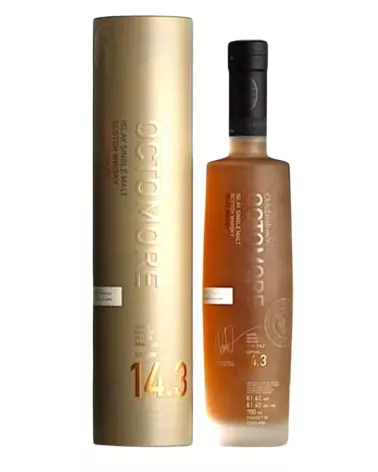 Octomore 14.3 0,7 L 61,4% – ekstremalnie torfowa whisky single malt z jęczmienia Islay