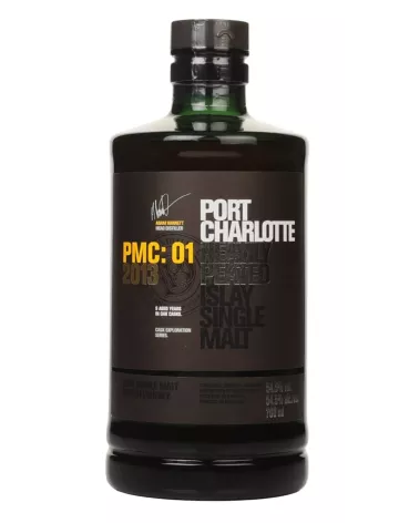 Port Charlotte 2013 PMC:01 0,7 L 54,5% – torfowa whisky single malt z Islay dojrzewająca w beczkach po winie z Pessac-Léognan