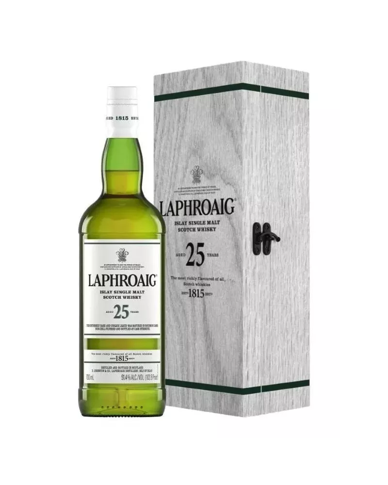 Laphroaig 25 YO 0,7 L 51,4% – luksusowa torfowa whisky single malt z Islay