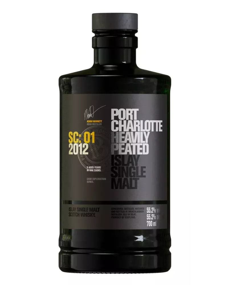 Port Charlotte 2012 SC:01 0,7 L 55,2% – torfowa whisky single malt z Islay dojrzewająca w beczkach po Sauternes i sherry