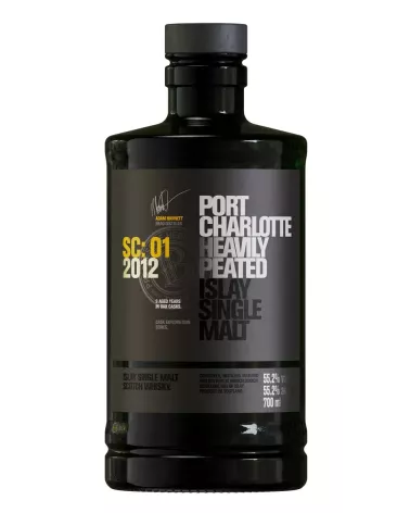 Port Charlotte 2012 SC:01 0,7 L 55,2% – torfowa whisky single malt z Islay dojrzewająca w beczkach po Sauternes i sherry