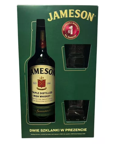 Jameson Irish Whiskey + szklanki – Irlandzka Blended Whiskey