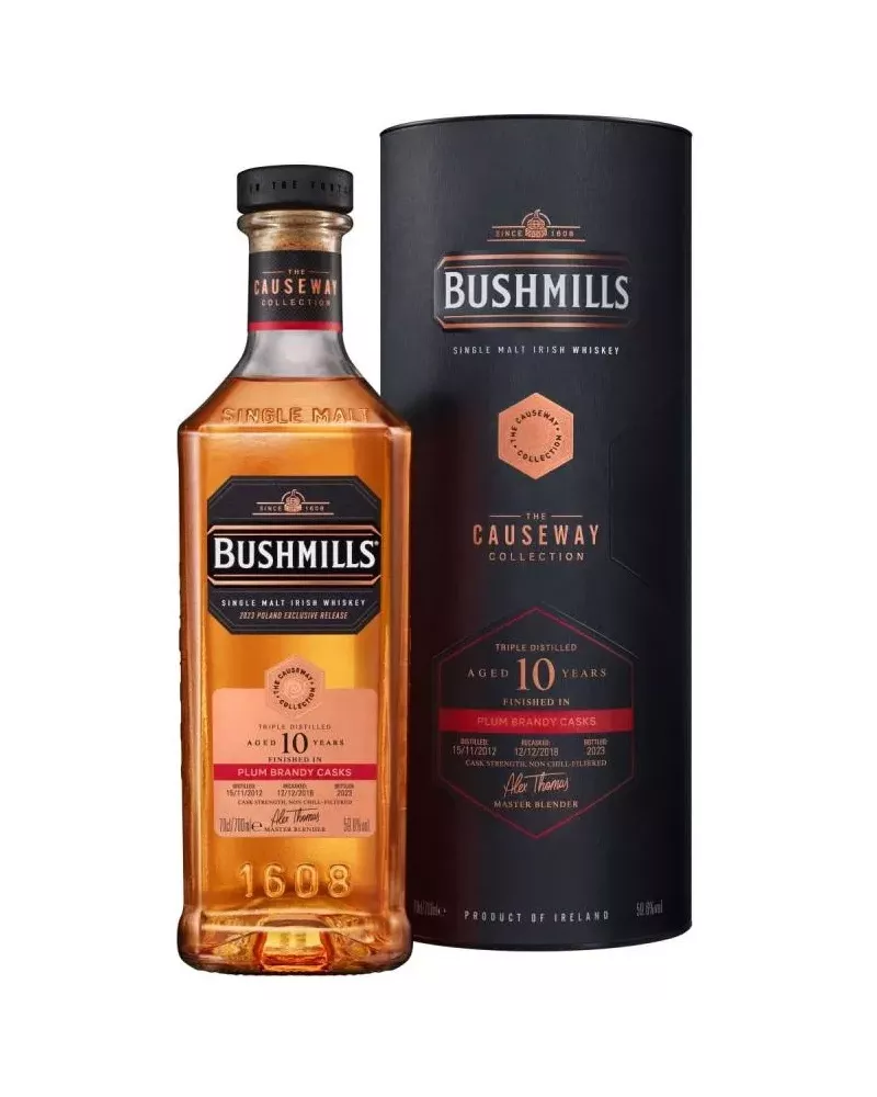 Bushmills 10 YO Plum Brandy Cask 0,7 L 59,6% – irlandzki single malt cask strength