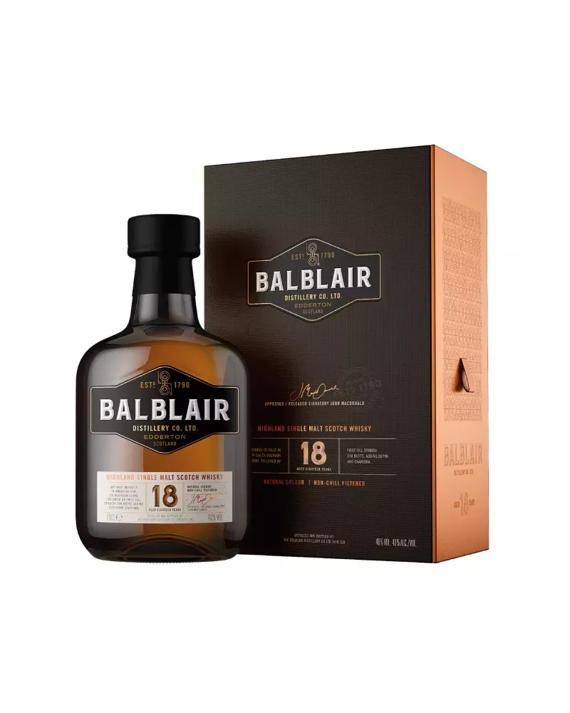 Balblair 18 YO 0,7 L 46% – dojrzały single malt z Highlands