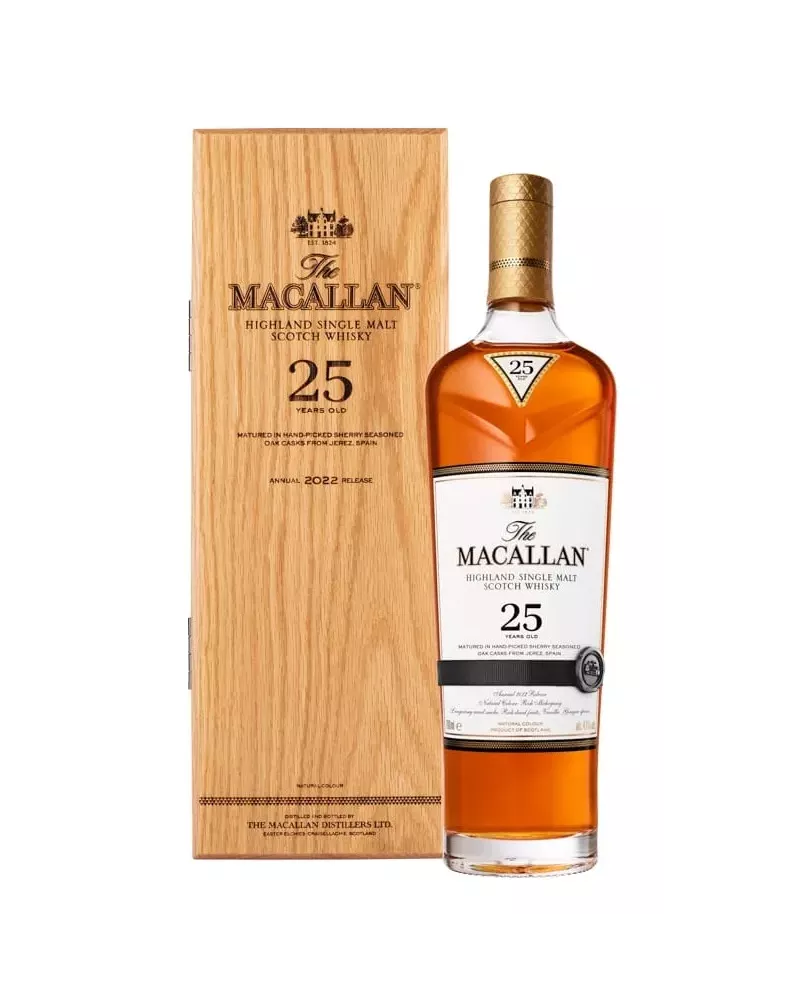 Macallan 25 YO Sherry Oak 0,7 L 43% – 25-letni single malt dojrzewany w sherry