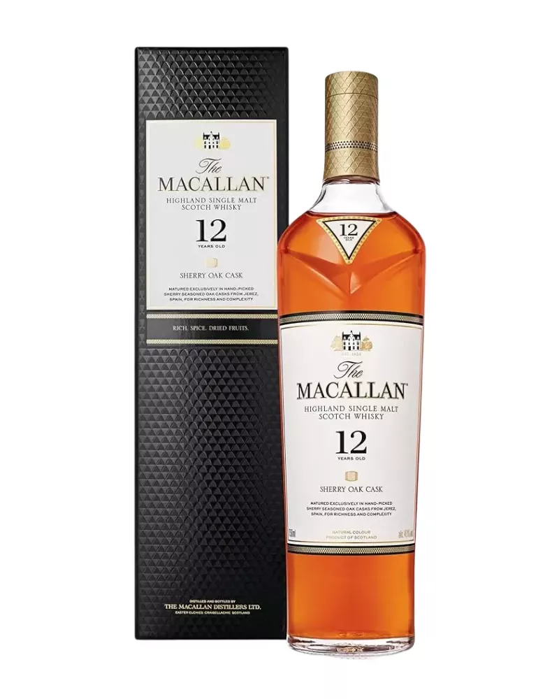 Macallan 12 YO Sherry Oak 0,7 L 40% – single malt dojrzewany w sherry