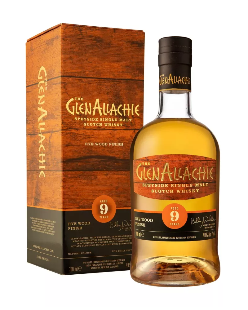GlenAllachie 9 YO Rye Finish 0,7 L – single malt z finiszem w beczkach po whisky żytniej