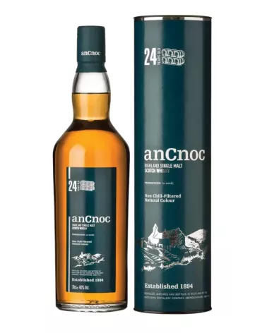 anCnoc 24 YO 0,7 L 46% – dojrzały single malt z Highlands
