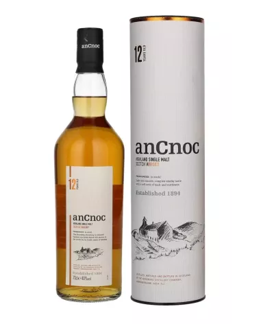 anCnoc 12 YO 0,7 L 40% – klasyczny single malt z Highlands.