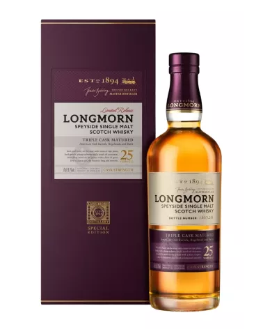 Longmorn 25 YO 0,7 L 52,8% – wyjątkowa, cask strength whisky single malt z serii Secret Speyside
