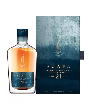 Scapa 21 YO 0,7 L 52,9% – limitowana, dojrzała whisky single malt z Orkadów