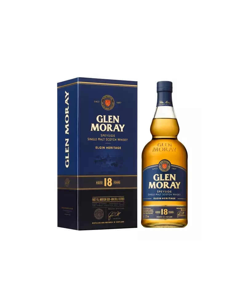 Glen Moray 18 YO 0,7 L 47,2% – dojrzała whisky single malt z regionu Speyside