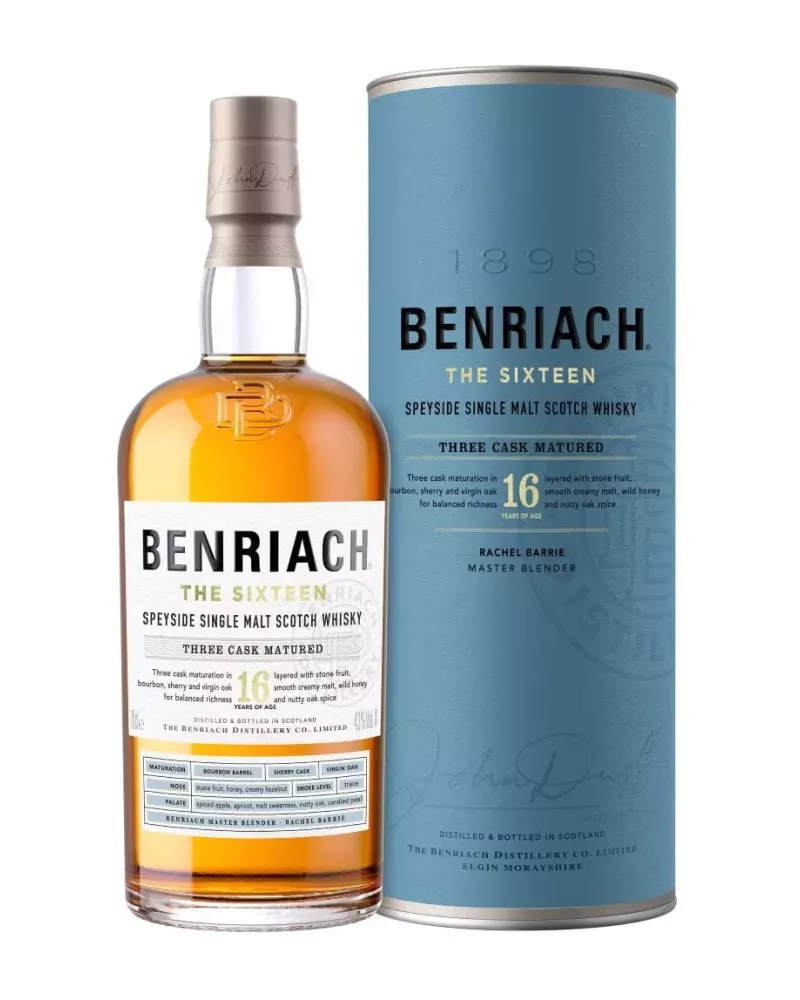 Benriach 16 YO 0,7 L 43% – klasyczna whisky single malt z regionu Speyside