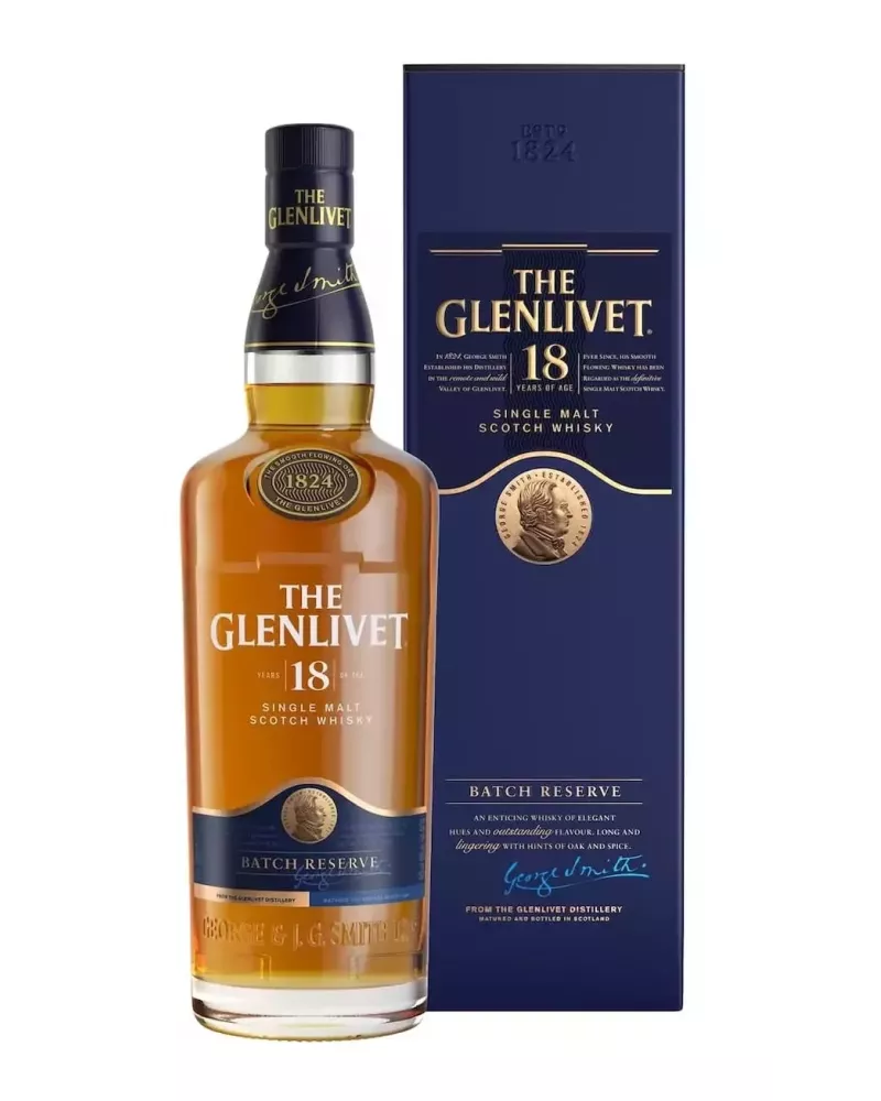 The Glenlivet 18 YO 0,7 L 43% – dojrzała whisky single malt z regionu Speyside