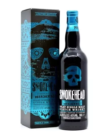 Smokehead Terminado 0,7 L 46% – torfowa whisky single malt z Islay finiszowana w beczkach po tequili
