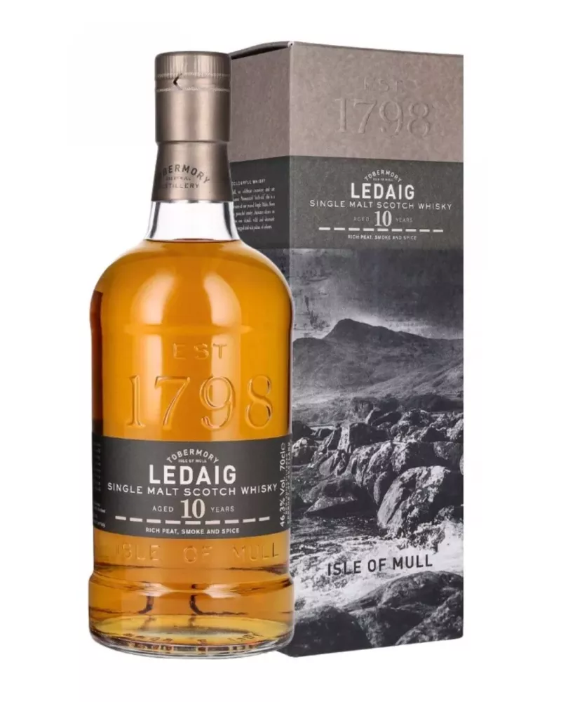 Ledaig 10 YO 0,7 L 46,3% – torfowa whisky single malt z wyspy Mull