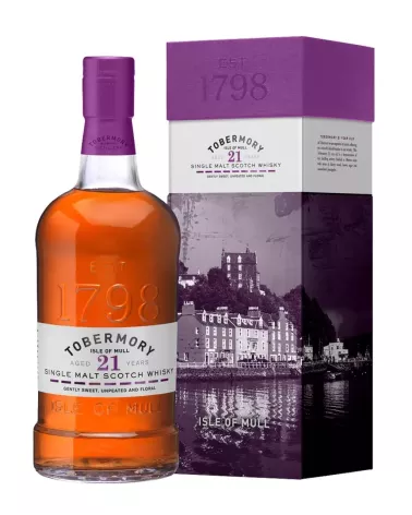 Tobermory 21 YO 0,7 L 46,3% – dojrzała whisky single malt z wyspy Mull