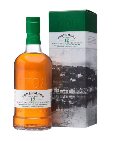 Tobermory 12 YO 0,7 L 46,3% – elegancka whisky single malt z wyspy Mull