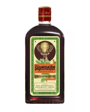 Jägermeister Retro 0,7 L 35% – klasyczny niemiecki likier ziołowy w edycji retro