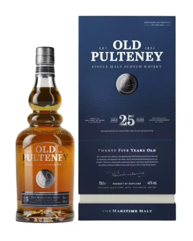 Old Pulteney 25 YO 0,7 L 46% – luksusowa whisky single malt z północnych Highlands