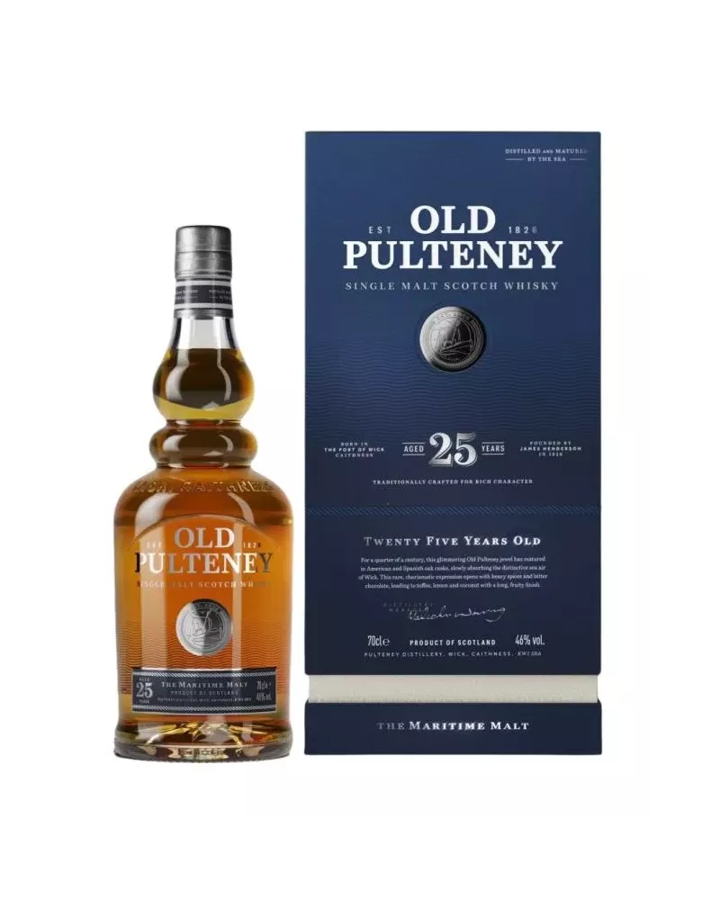 Old Pulteney 25 YO 0,7 L 46% – luksusowa whisky single malt z północnych Highlands