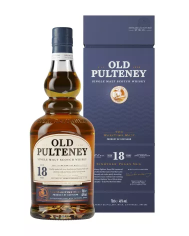 Old Pulteney 18 YO 0,7 L 46% – wykwintna whisky single malt z północnych Highlands