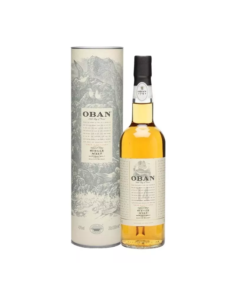 Oban 14 YO 0,7 L 43% – klasyczna szkocka whisky single malt z zachodniego wybrzeża Highlands