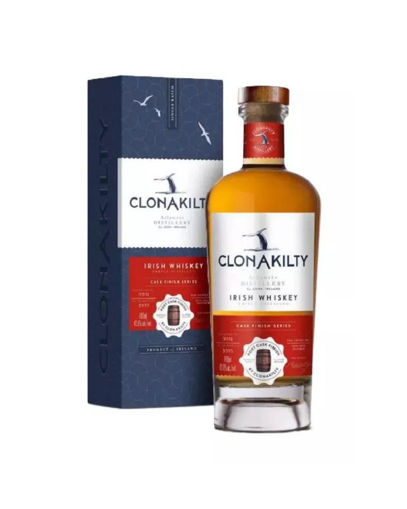 Clonakilty Port Cask 0,7 L 43,6% – irlandzka whiskey z finiszem w porto