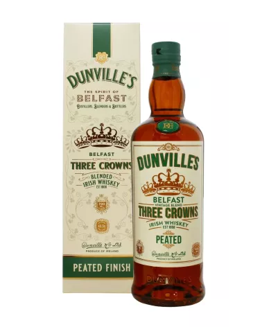 Dunville’s 3 Crowns Peated 0,7 L 43,5% – torfowa irlandzka whiskey