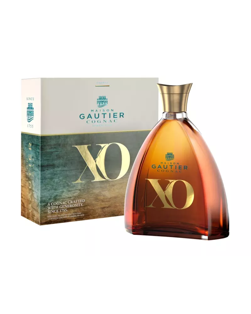 Gautier XO 0,7 L 40% – francuski cognac XO z kartonem