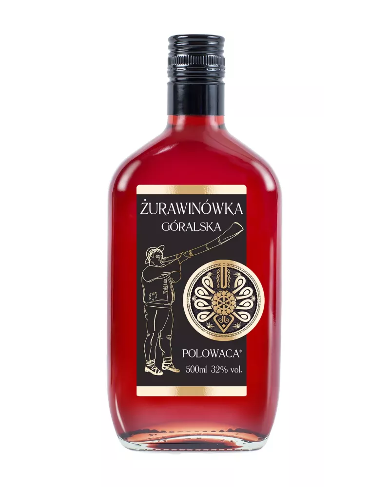 Połowaca Góralska Żurawinówka 0,5 L – polska infuzowana wódka żurawinowa