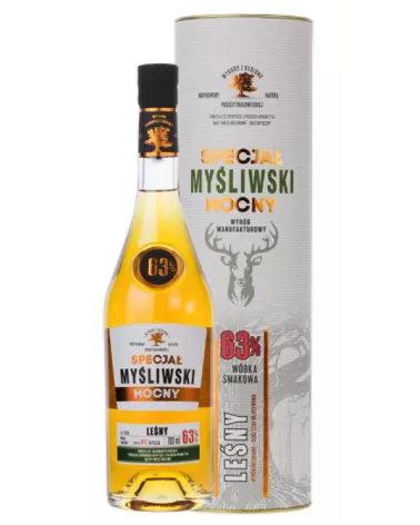 Specjał Myśliwski Mocny Leśny 0,7 L 63% Tuba – mocna wódka ziołowa