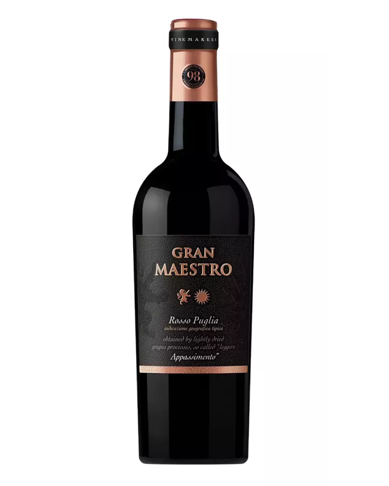 Gran Maestro Appassimento Rosso 0,75 l – czerwone półwytrawne wino z Apulii