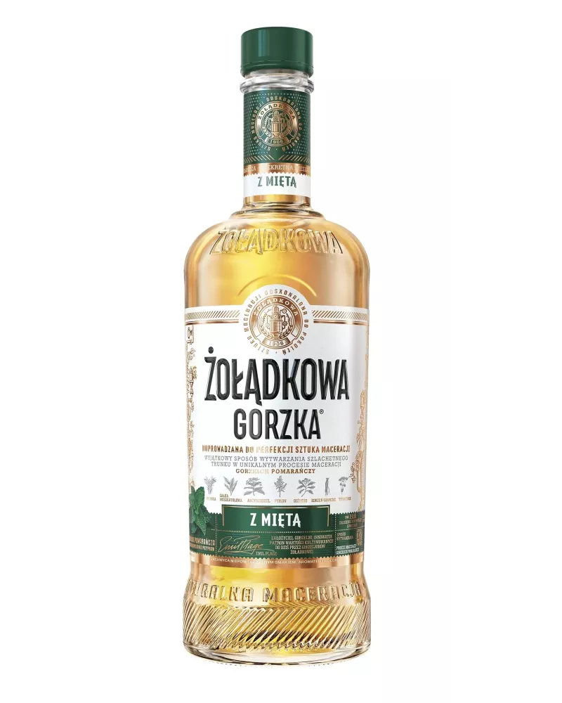 Żołądkowa Gorzka z Miętą – ziołowy likier o orzeźwiającym smaku
