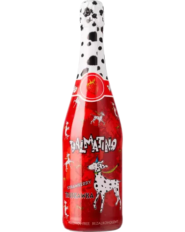 Dalmatino Truskawka – Bezalkoholowy napój musujący 0,75L