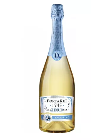 Porta Rei Sparkling 0% – Białe wino musujące bezalkoholowe 0,75L