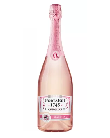 Porta Rei Sparkling Rosé 0% – Różowe wino musujące bezalkoholowe 0,75L