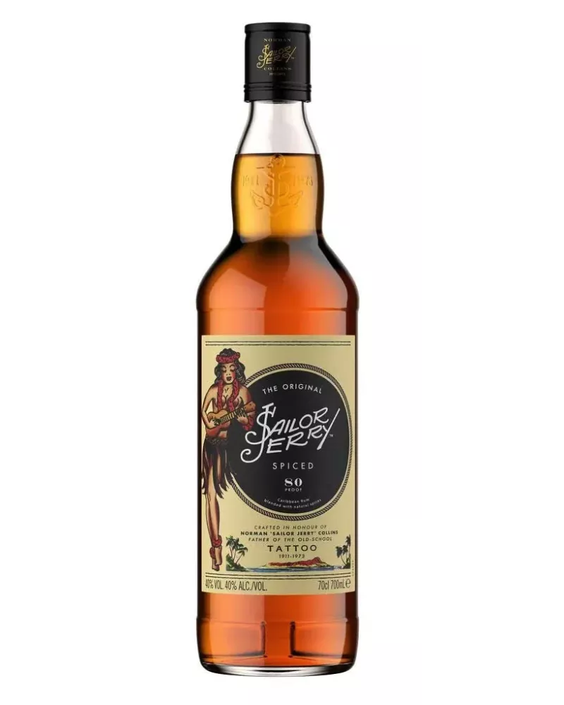 Sailor Jerry Spiced Rum 0,7 L – Klasyczny spiced rum z nutami wanilii i cynamonu